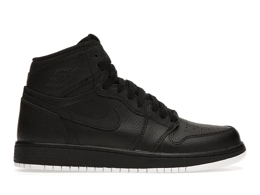 Фото № 1 с приближением к товару «‎Jordan 1 Retro High Black Perforated »