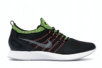 Фото № 1 с приближением к товару «‎Nike Air Zoom Mariah Flyknit Racer Black Wolf Grey Volt»