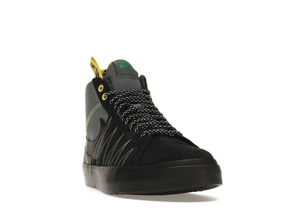 Фото № 3 с приближением к товару «‎Nike SB Zoom Blazer Mid PRM Acclimate Cool Grey Yellow Strike»