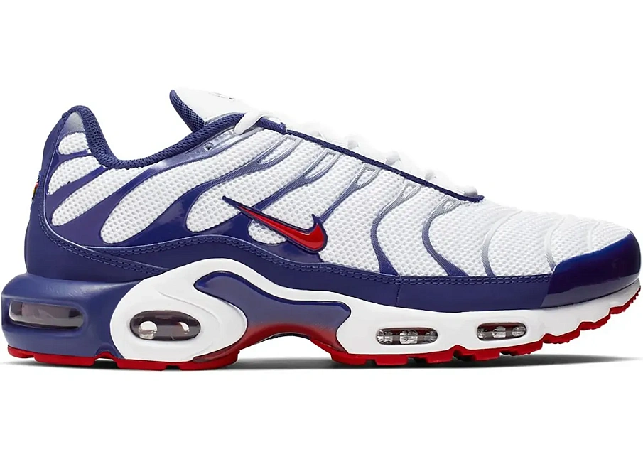 Фото № 1 с приближением к товару «‎Nike Air Max Plus White Red Blue»
