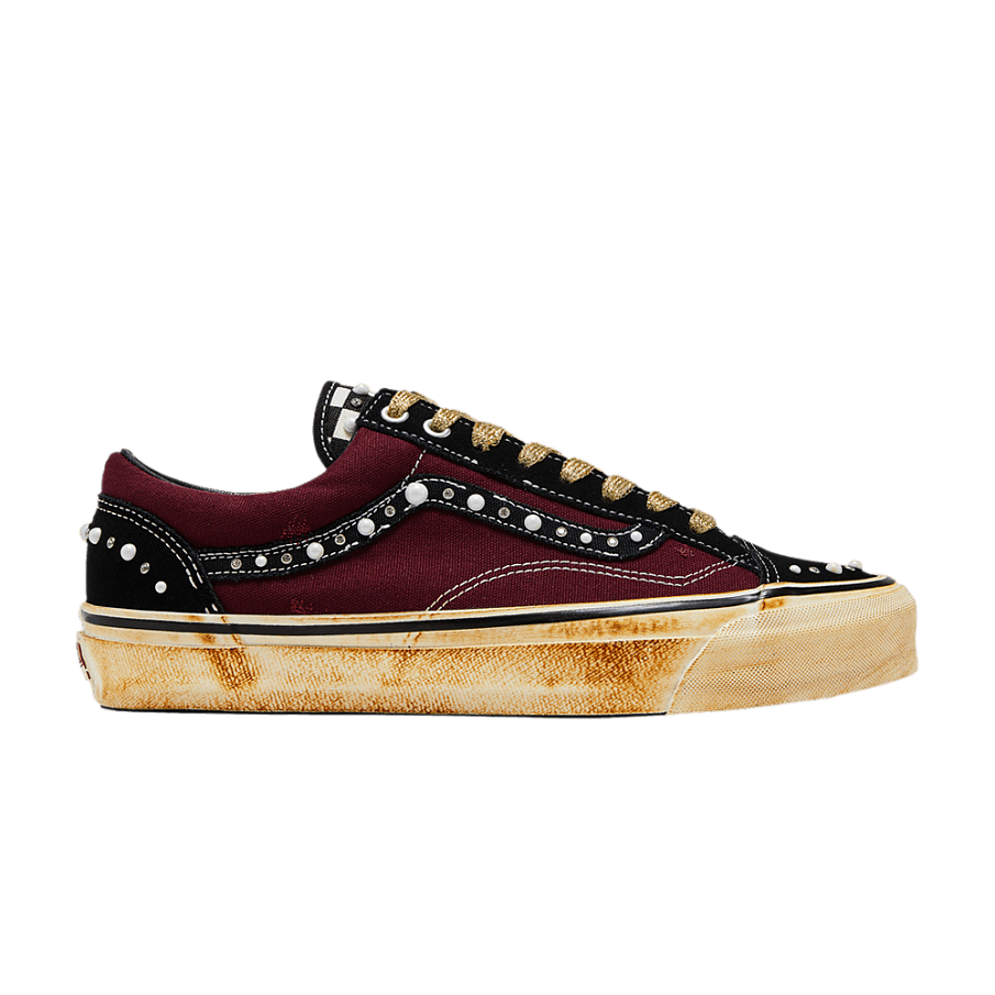 Фото № 1 с приближением к товару «‎SATOSHI NAKAMOTO x Vans Old Skool Reissue 36 Pearlized Port Royale ComplexCon Exclusive»