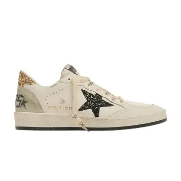 Golden Goose Women's Ballstar White Black Gold Ice - 1