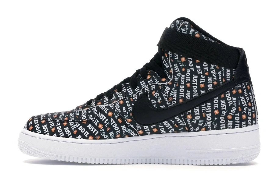 Фото № 6 с приближением к товару «‎Nike Air Force 1 High Just Do It Pack Black»