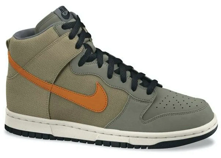 Фото № 1 с приближением к товару «‎Nike Dunk High Premium Classic Olive Mandarin»