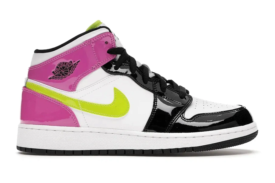 Фото № 1 с приближением к товару «‎Jordan 1 Mid White Black Cyber Pink »