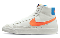 Фото № 1 с приближением к товару «‎Nike Blazer Mid '77 Mid-Top Sneakers WhiteBlueOrange»