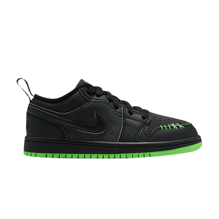 Фото № 1 с приближением к товару «‎Air Jordan 1 Low SE PS Black Scream Green»