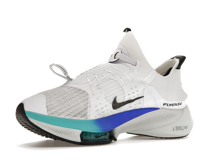 Фото № 3 с приближением к товару «‎Nike Air Zoom Tempo Next% FlyEase White Flash Crimson Spruce Aura»