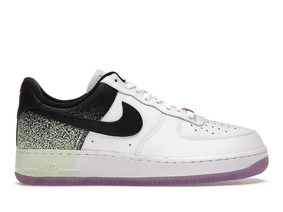 Фото № 1 с приближением к товару «‎Nike Air Force 1 Low Splatter Barely Volt Fuchsia Glow »