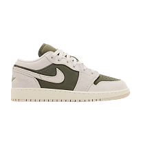Фото № 1 с приближением к товару «‎Air Jordan 1 Low SE GS Medium Olive Sail»