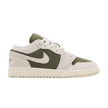 Air Jordan 1 Low SE GS Medium Olive Sail - 1