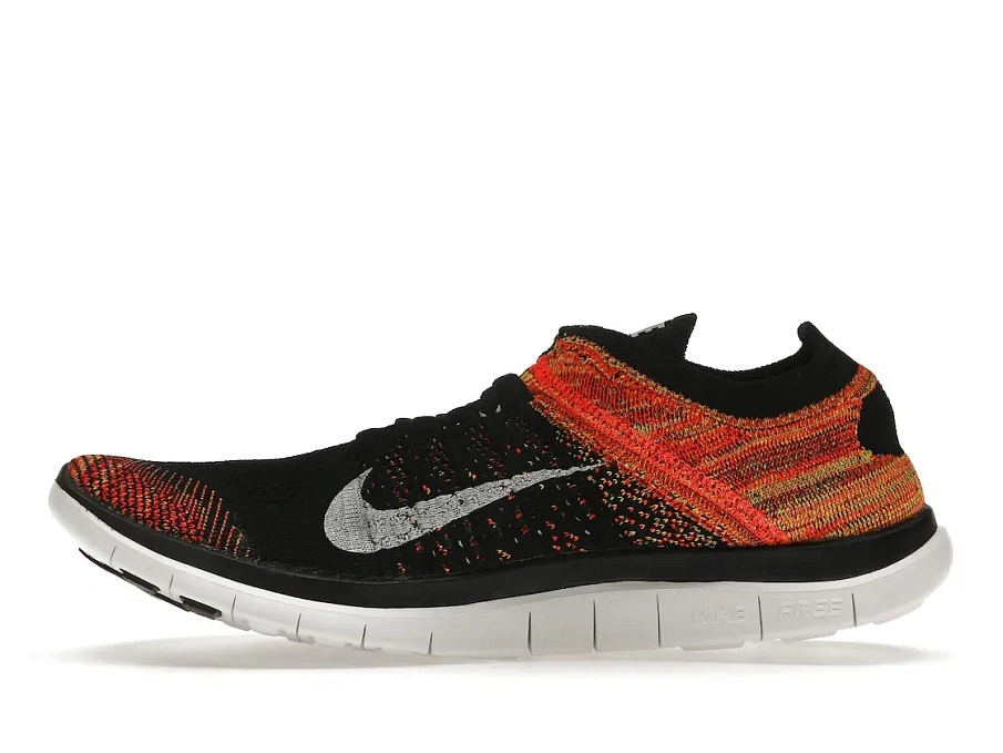 Фото № 3 с приближением к товару «‎Nike Free Flyknit 4.0 Black Volt Bright Crimson»