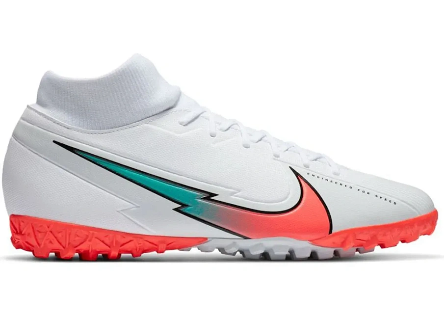 Фото № 1 с приближением к товару «‎Nike Mercurial Superfly 7 Academy TF White Crimson Jade»