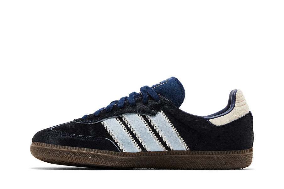 Фото № 4 с приближением к товару «‎adidas Women's Samba OG Pony Hair Pack - Night Indigo Clear Sky»