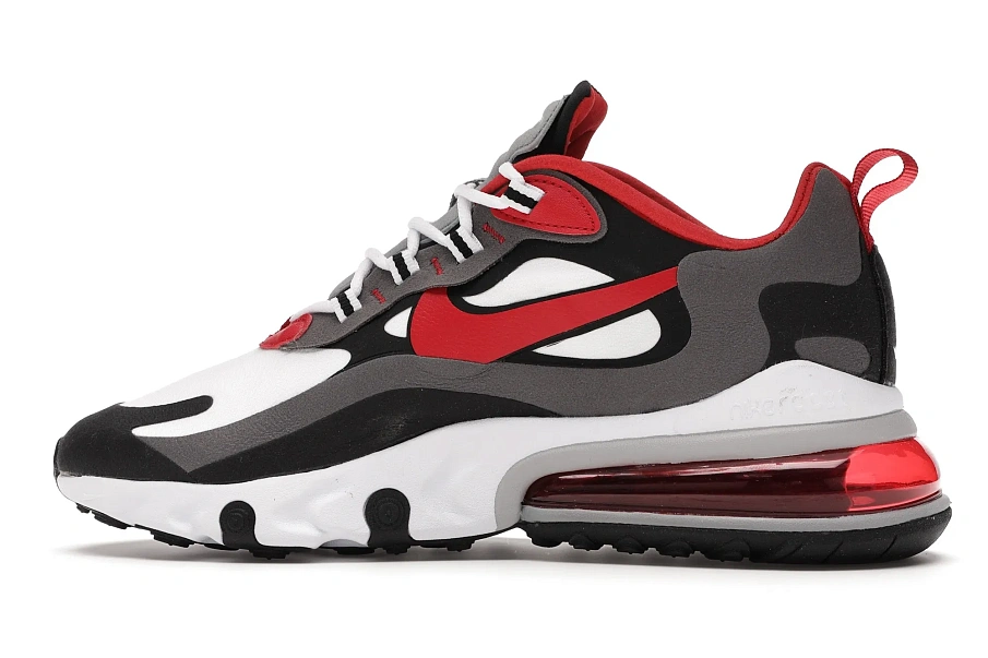 Фото № 6 с приближением к товару «‎Nike Air Max 270 React Black Iron Grey University Red»
