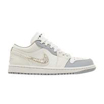 Фото № 1 с приближением к товару «‎Women's Air Jordan 1 Low Sail Soft Pearl Sequins»