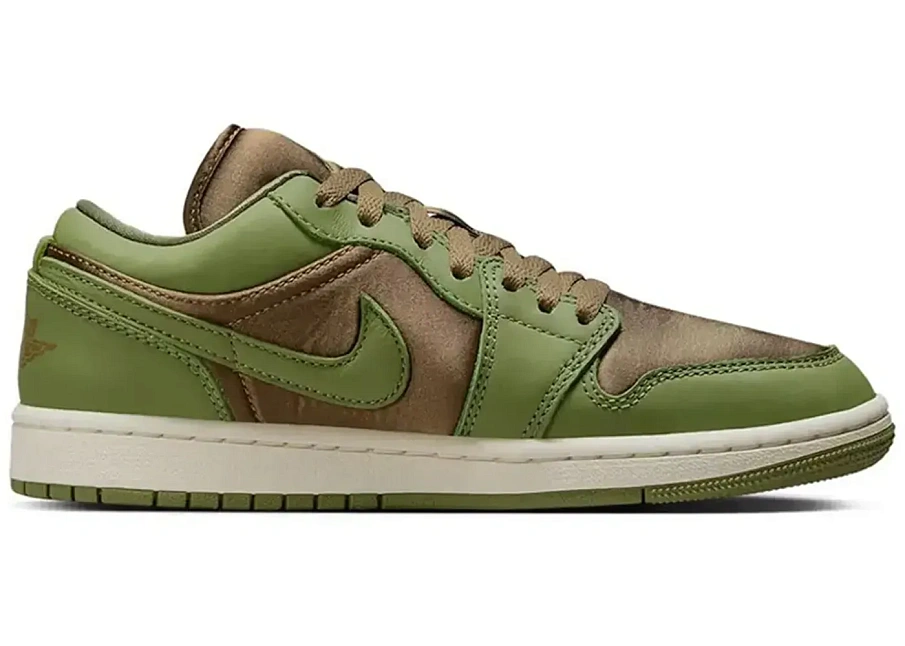 Фото № 1 с приближением к товару «‎Jordan 1 Low SE Brown Kelp Sky J Light Olive »