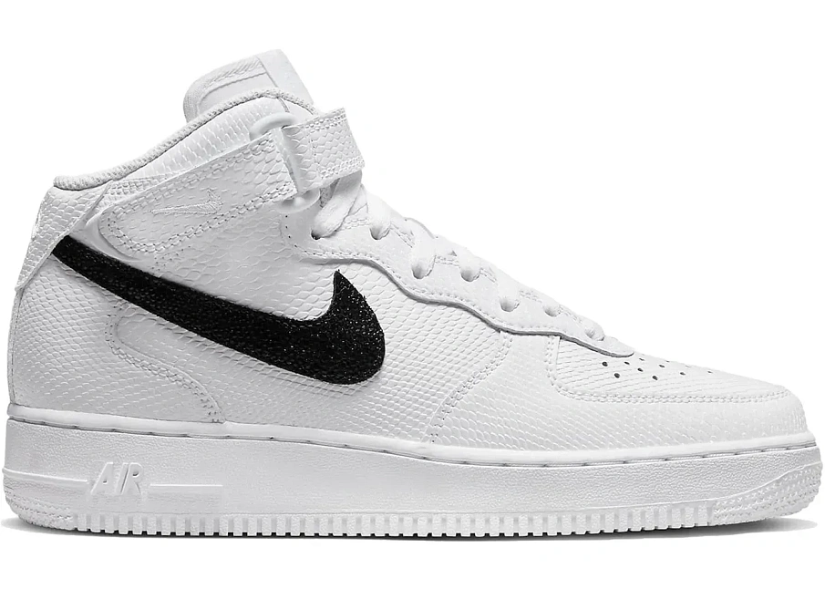 Фото № 1 с приближением к товару «‎Nike Air Force 1 Mid '07 Snakeskin White Black »