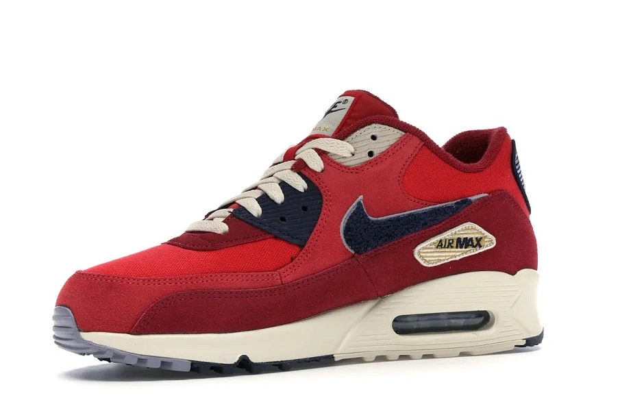 Фото № 2 с приближением к товару «‎Nike Air Max 90 Varsity Pack University Red»