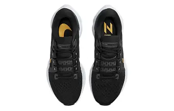 Nike Wmns Air Zoom Vomero 16 Low-Top Running Shoes BlackWhiteGold - 4