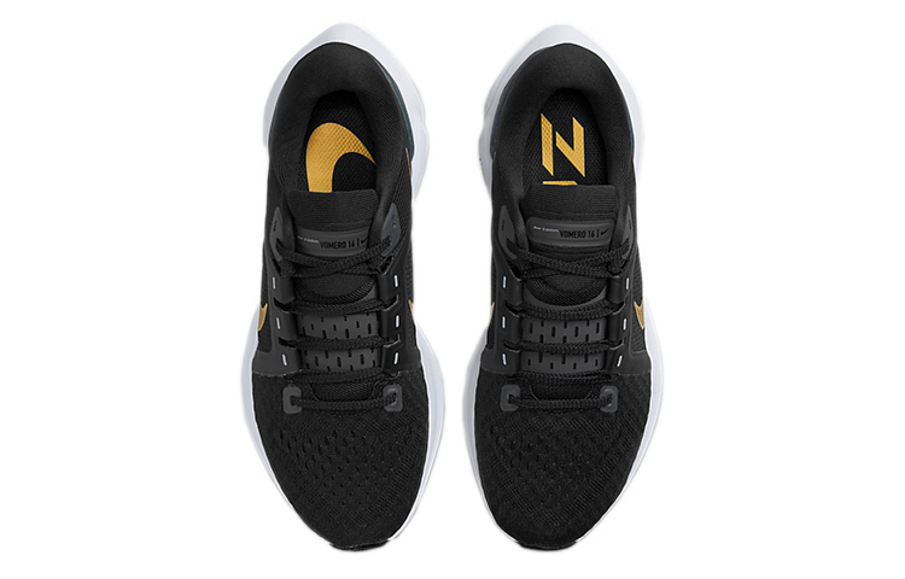 Фото № 4 с приближением к товару «‎Nike Wmns Air Zoom Vomero 16 Low-Top Running Shoes BlackWhiteGold»