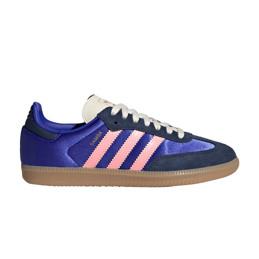 Фото № 1 с приближением к товару «‎adidas Women's Samba OG Lucid Blue Night Indigo Satin»