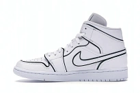 Фото № 3 с приближением к товару «‎Jordan 1 Mid Iridescent Reflective White »