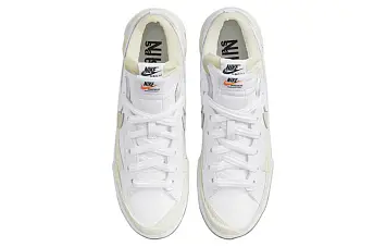 sacai x Nike Blazer low Skate shoes White Patent Leather - 6