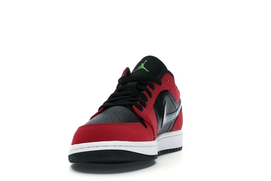 Фото № 3 с приближением к товару «‎Jordan 1 Low Black Green Pulse Gym Red»