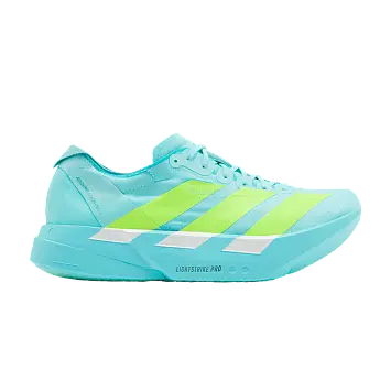 adidas Adizero Adios Pro 4 Flash Aqua Lucid Lemon