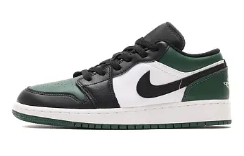 Air Jordan 1 Low (Gs) Vintage Basketball Shoes Noble GreenWhiteBlackPollen - 1