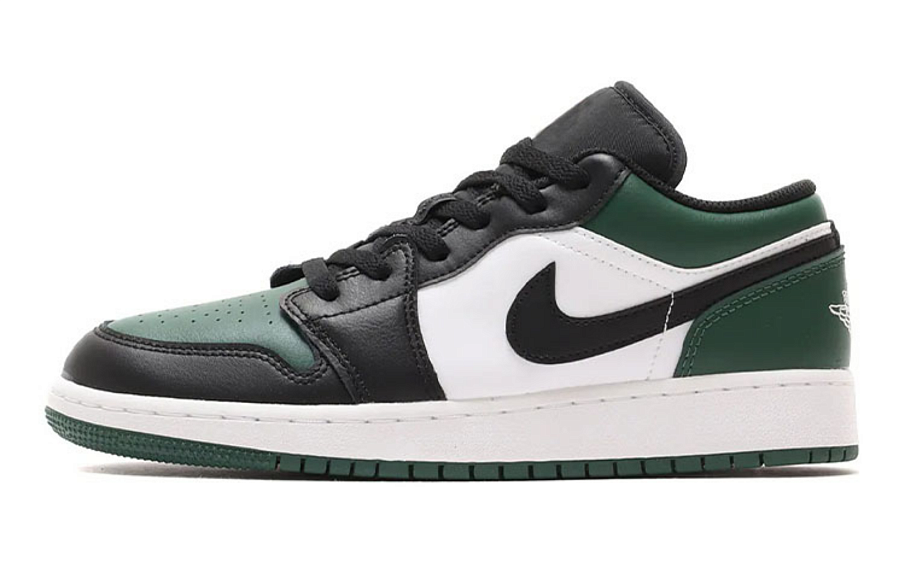Фото № 1 с приближением к товару «‎Air Jordan 1 Low (Gs) Vintage Basketball Shoes Noble GreenWhiteBlackPollen»