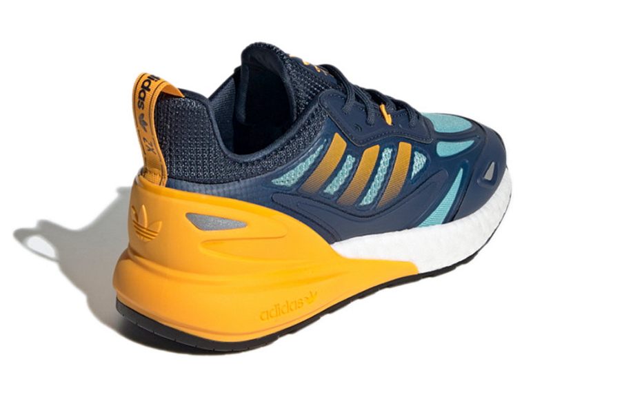 Фото № 4 с приближением к товару «‎adidas originals ZX 2K Boost 2.0 J BlueYellow»