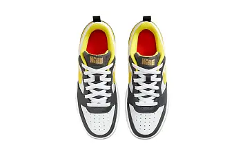 Nike Court Borough Low 2 SE (GS) Low-Top Skate shoes GrayWhiteYellow (DO6688-100) - 6
