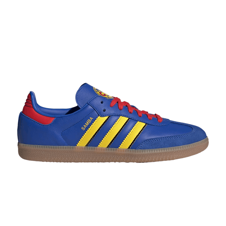 Фото № 1 с приближением к товару «‎adidas Samba Licensed Hi-Res Blue Yellow Vivid Red»