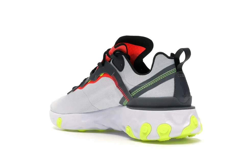 Фото № 6 с приближением к товару «‎Nike React Element 55 Pure Platinum Bright Crimson Volt»