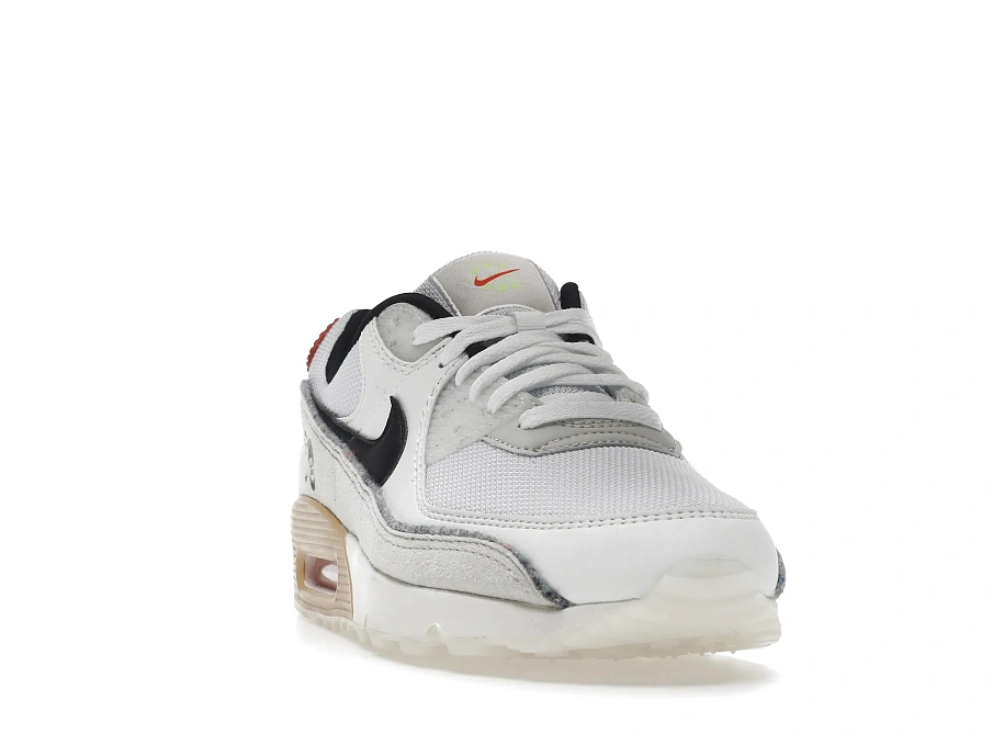Фото № 2 с приближением к товару «‎Nike Air Max 90 SE Swoosh Fiber White»