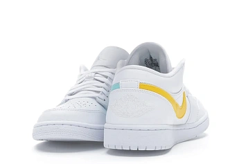 Jordan 1 Low White Multi-Color Swoosh (CW7033-100) - 3