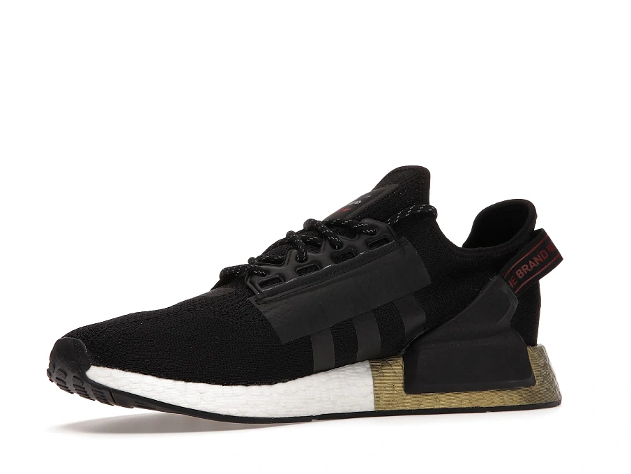 Фото № 2 с приближением к товару «‎adidas NMD V2 Core Black Gold Metallic»