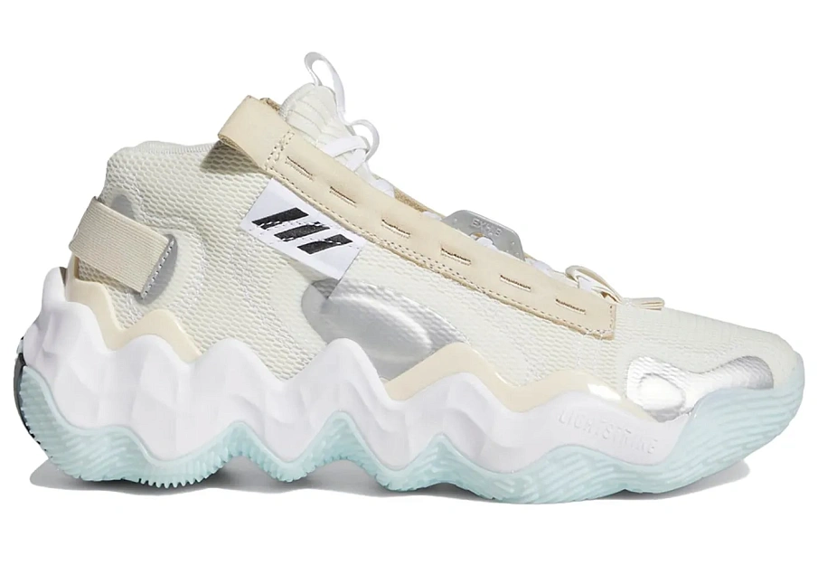 Фото № 1 с приближением к товару «‎adidas Exhibit B Candace Parker Mid Off White Silver Ecru Tint »