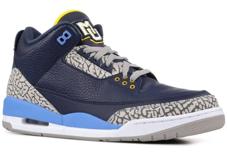 Фото № 1 с приближением к товару «‎Jordan 3 Retro Marquette PE»