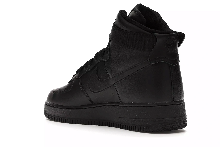 Фото № 5 с приближением к товару «‎Nike Air Force 1 High Triple Black (2017/2020)»