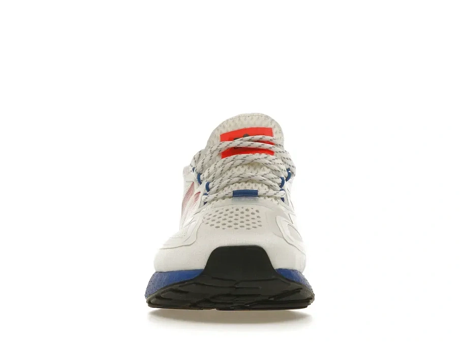 Фото № 2 с приближением к товару «‎adidas ZX 2K Boost White Solar Red Blue»