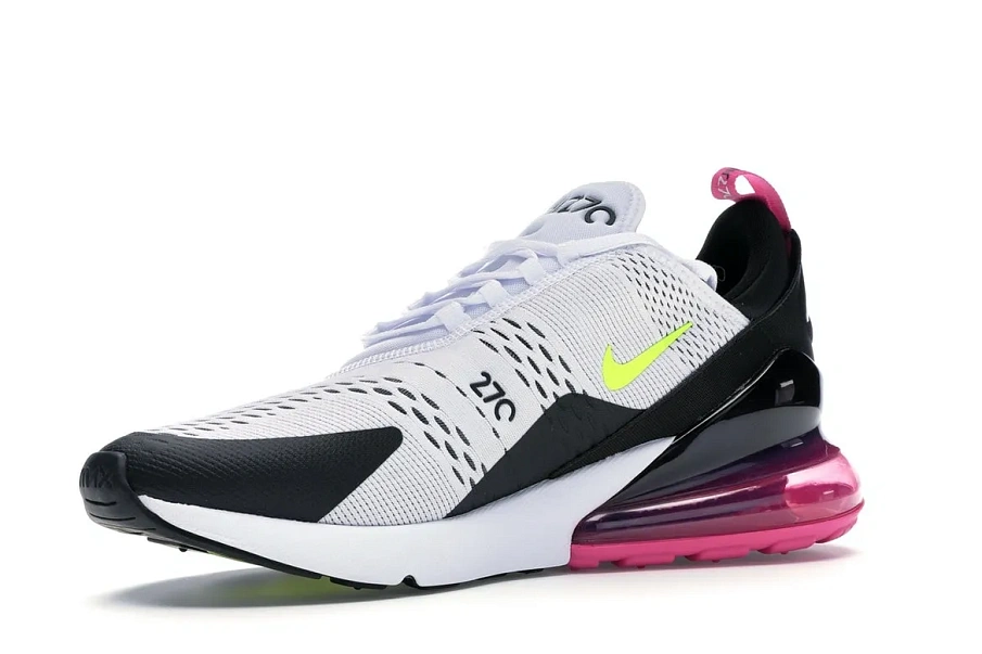 Фото № 4 с приближением к товару «‎Nike Air Max 270 White Black Fuchsia Volt»