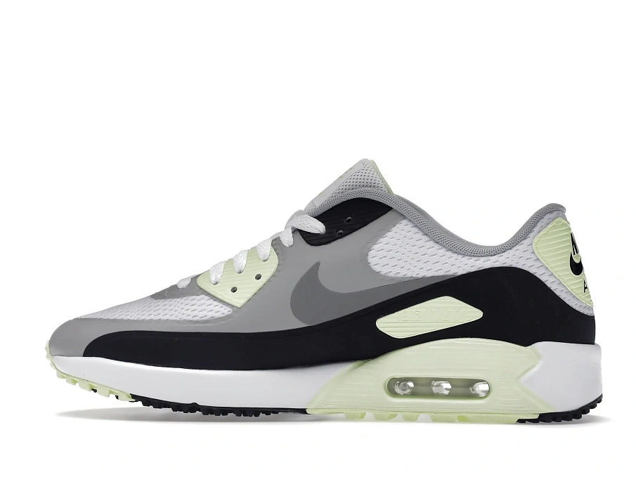Фото № 5 с приближением к товару «‎Nike Air Max 90 Golf White Particle Grey Barely Volt»