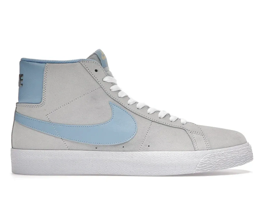 Фото № 1 с приближением к товару «‎Nike SB Blazer Mid Soft Grey Baby Blue»