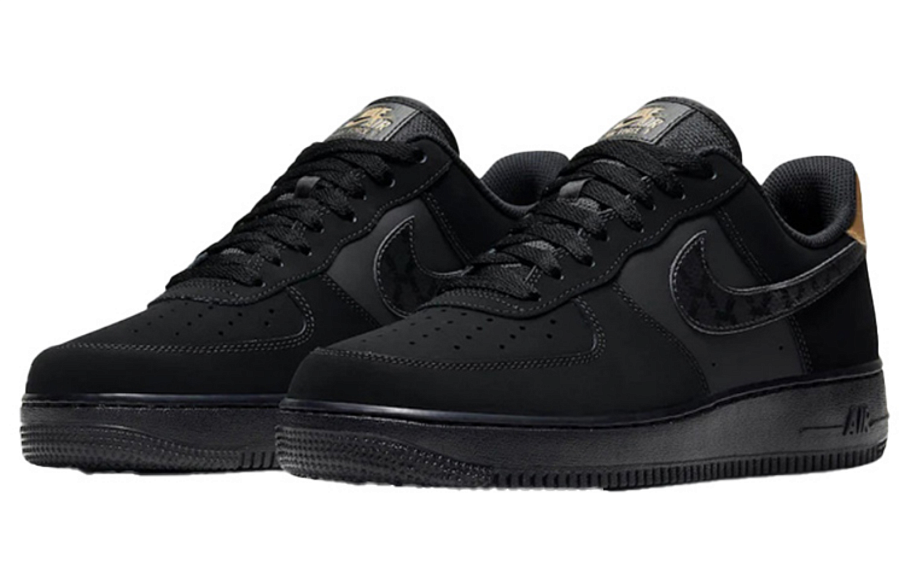 Фото № 3 с приближением к товару «‎Nike Air Force 1 Low "Matte Black Gold" BlackGolden»