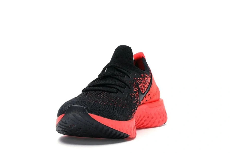 Фото № 3 с приближением к товару «‎Nike Epic React Flyknit 2 Black Bright Crimson Infrared»