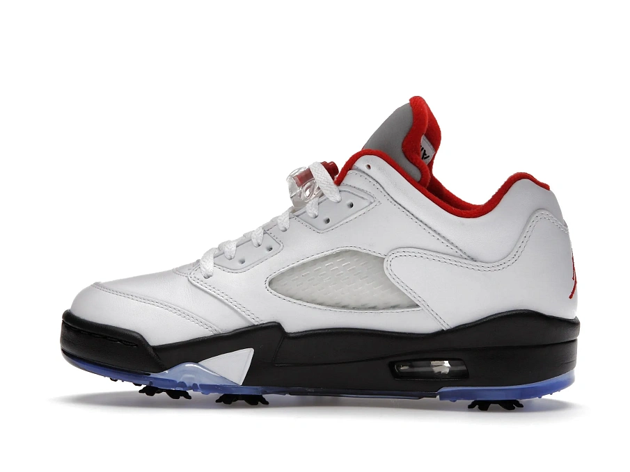 Фото № 5 с приближением к товару «‎Jordan 5 Retro Low Golf Fire Red (Silver Tongue)»
