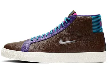 Nike SB Zoom Blazer Mid WhiteBrownBlue - 1